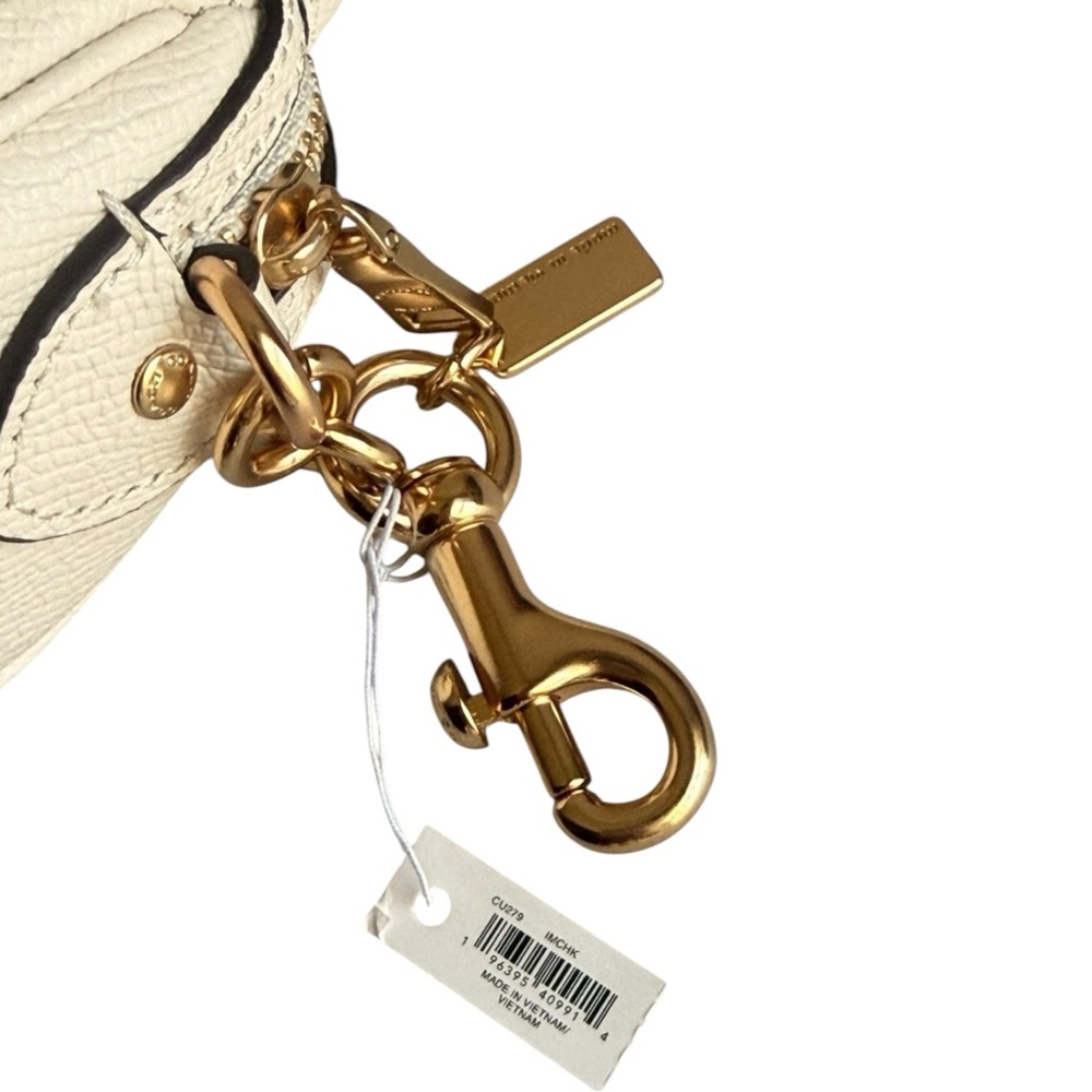Coach Mini Rowan Bag Charm Chalk, NWT - Picture 7 of 8